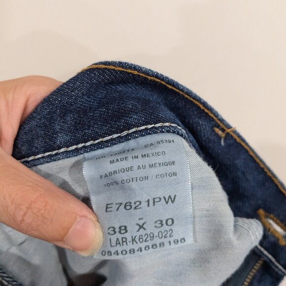 Rustler Dark Wash Straight Leg Jeans Blue Size 38 x 30 - Picture 5 of 5